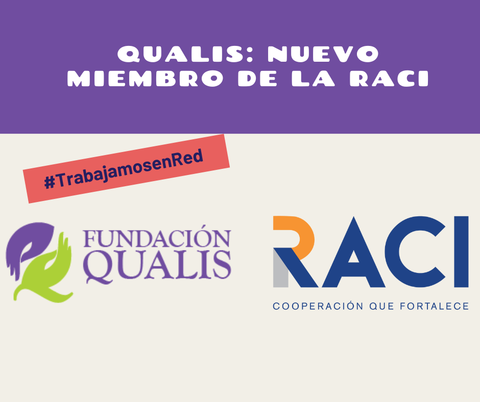 Imagen Título: Qualis: nuevo miembro de la RACI. debajo, sobre fondo claro los logos de Qualis y de RACI
