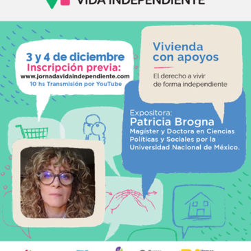 Patricia Brogna en la V Jornada de Vida Independiente