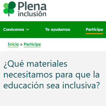 Encuesta ¿Qué materiales son necesarios para avanzar hacia una educación más inclusiva?