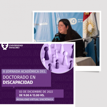 Programa e invitada especial II Jornada Académica del Doctorado en Discapacidad