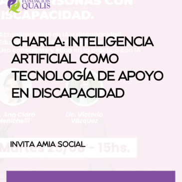 Inteligencia Artificial como tecnología de Apoyo para Personas con Discapacidad. Jornada de Amia Social